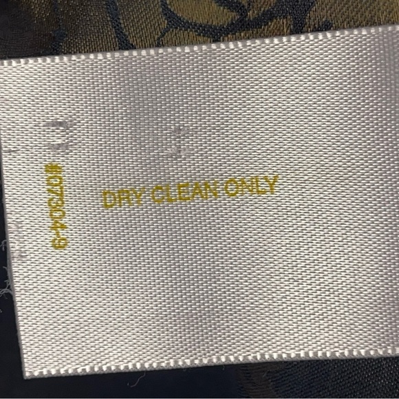 Vintage 90s Size 14 Christie And Jill Green Iridescent Floral Button Up Blouse - Picture 13 of 14